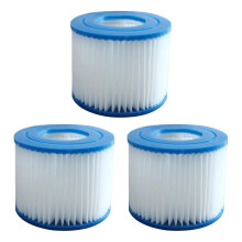 Pool Filter Cartridge Type VI for Bestway LayZSpa and Intex, Easy Clean Replacement 3pcs