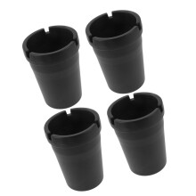 4pcs Car Ashtray Cup Holder Fit Smokeless Durable Plastic Auto Ashtray Easy Clean for Travel