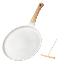 9.5 Inch NonStick Frying Pan with Stone Coating, PFOA Crepe Pan for All Stovetops