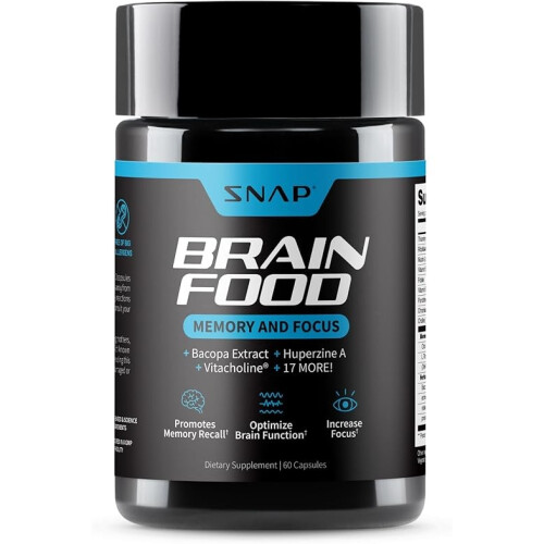 Snap Supplements Brain Superfood 60 Caps