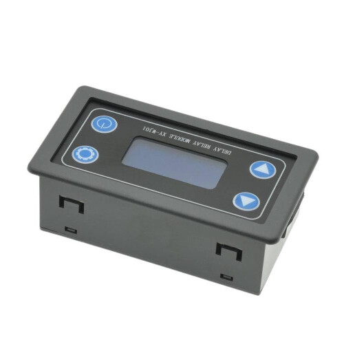 LED Digital Time Delay Relay 12V Programmable Timer Switch with Protective Case for Automation