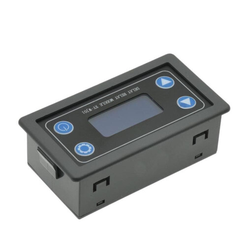 LED Digital Time Delay Relay 12V Programmable Timer Switch with Protective Case for Automation 2