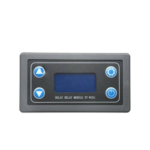 LED Digital Time Delay Relay 12V Programmable Timer Switch with Protective Case for Automation 1