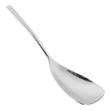 Hammered Stainless Steel Serving Spoon with Ergonomic Grip for Buffet Catering and Home Use
