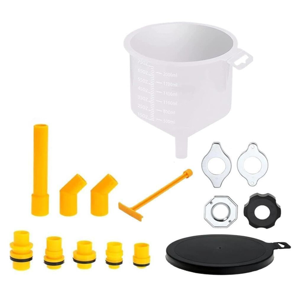 15Pcs Car Coolant Funnel Kit Nospill Radiator Filling With Adapters For Most Vehicles 9070919734212