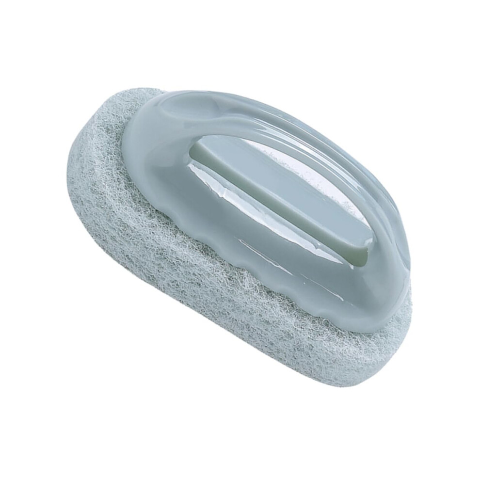 Bathroom Scrubber Brush with Sponge Eraser and PP Handle for MultiSurface Kitchen Cleaning