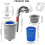 Above Ground Pool Skimmer with Adjustable Bracket, Automatic Debris Removal Wall Mount Cleaner Blue 5