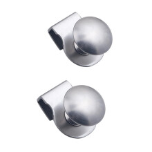 2PCS Stainless Steel Glass Door Pull Handles NoDrill Clamp Clips for 58mm Shower Doors