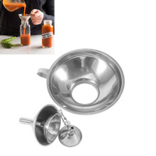 4 Pack Stainless Steel Canning Funnel Set with Ergonomic Handle for Mason Jars, Liquids and Powders