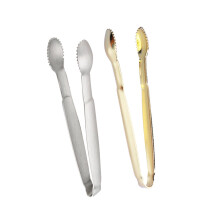 Gold Plated Stainless Steel Sugar Tongs Set for Ice Cubes, Tea, Coffee, Appetizers, Parties