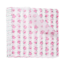 150pcs Square Rose Pattern Wax Paper Sheets, OilAbsorbing Food Wrapping for Sandwich, Baking, Burgers, Bread, Pink