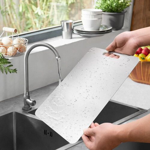 100% Titanium Kitchen Cutting Board 14x10in – Rustproof KnifeFriendly DoubleSided Dishwasher Safe 2