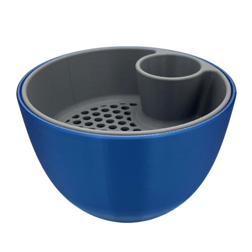 Pistachio Shell Remover Bowl with Ergonomic Grip, Dual Purpose Nut Cracking Snack Dish