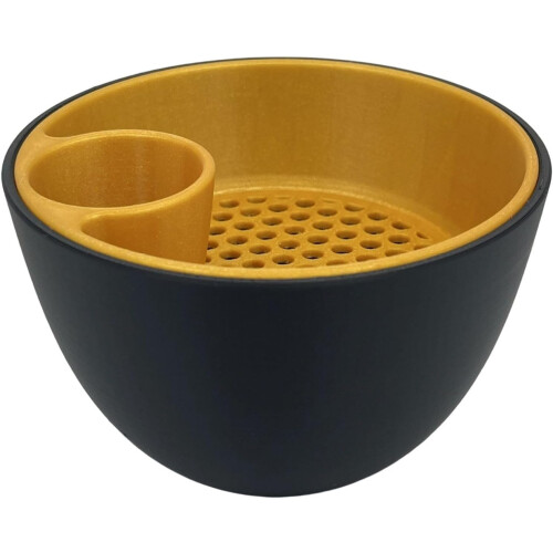 Pistachio Shell Remover Bowl with Ergonomic Grip, Dual Purpose Nut Cracking Snack Dish 2