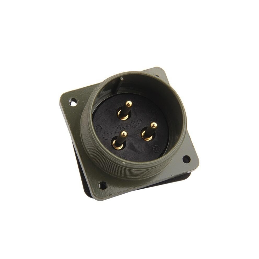 Ms3102 283P Military Standard Aviation Connector 3Pin Reliable Electrical Socket Plug 9113335547056