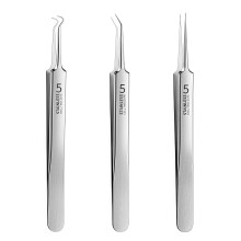 Blackhead Remover Kit – 3Pcs Professional Stainless Steel Pimple Extractor Tools with Storage Case