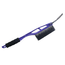 2 in 1 Snow Brush for Car with Ice Scraper, Extendable Winter Snow Shovel, Blue