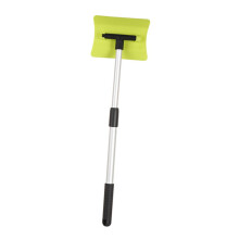 Telescopic Snow Shovel and Ice Scraper with 180 Rotatable Head for Winter Car and Truck Care
