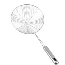 Stainless Steel Skimmer Spoon for Frying and Hot Pot, Kitchen Spider Strainer with Hanging Hole
