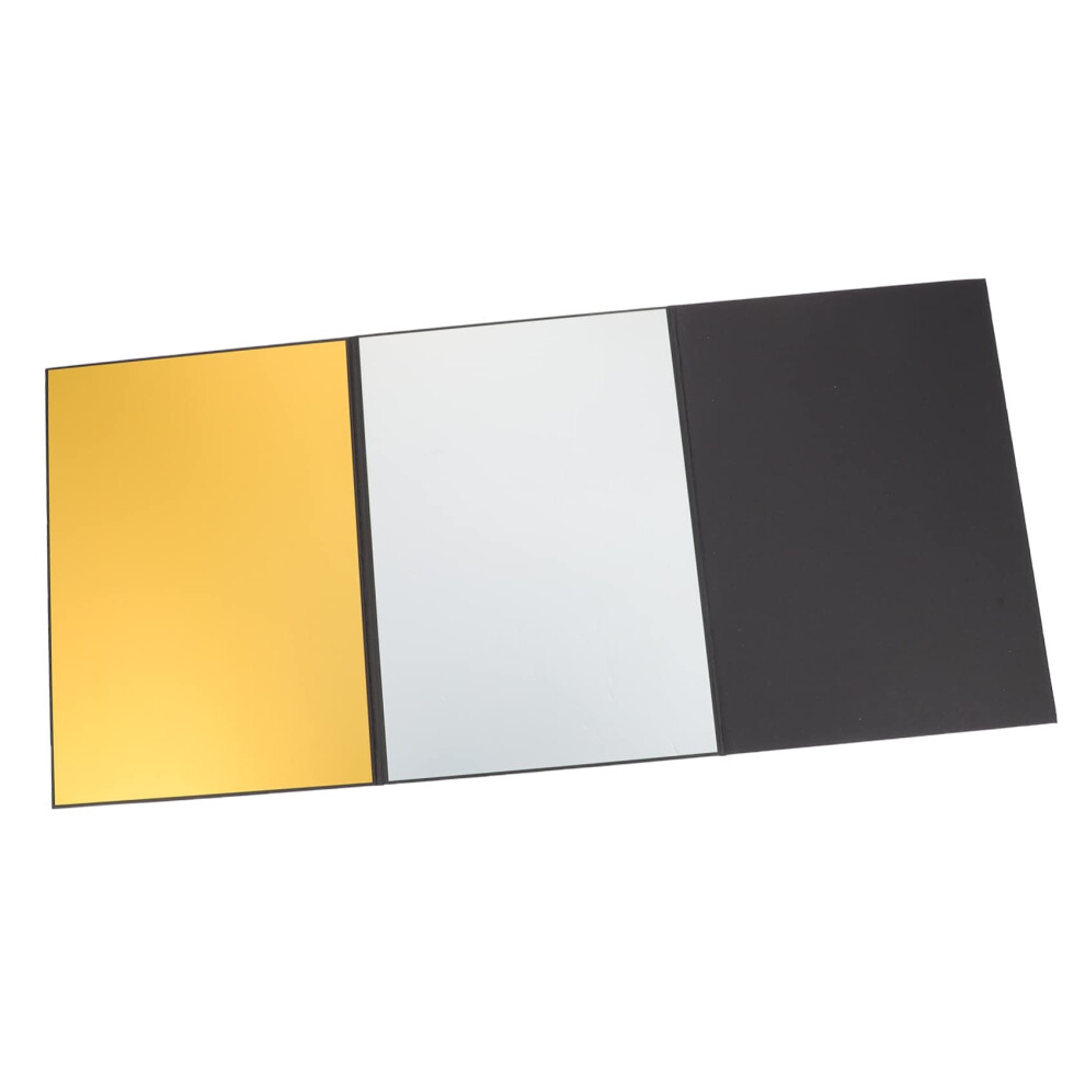 Photography Reflector Board And Collapsible Reflector For Food Jewelry Studio Outdoor 29.6X21.3cm Silver/White/Light 9455672675796