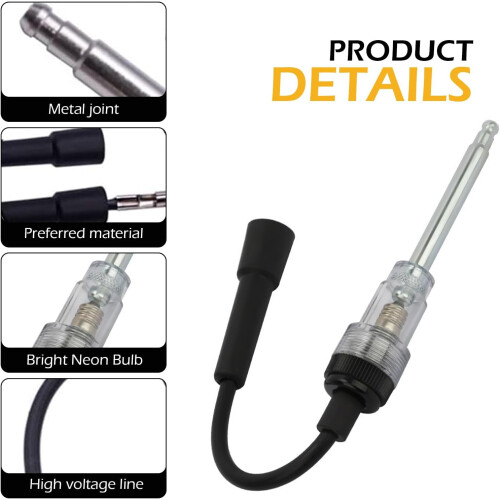 Inline Spark Plug Tester with Clear Spark Visualization for Car and Motorcycle Engine Diagnostics 2