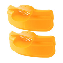 2pcs Silicone Pot Pouring Spout Clip On Funnel Mess Heat Resistant for Easy Liquid Transfer