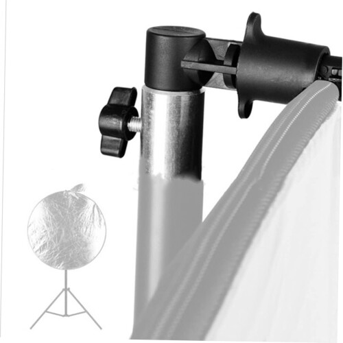 Reflector Holder Clamp Bracket for Light Stand with Strong Spring Grip Easy Assembly Black 4pcs 2