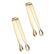 2pcs Stainless Steel Sugar and Ice Tongs Rust Resistant Slip Grip for Kitchen Buffet BBQ Parties