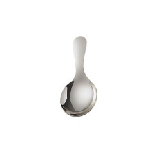 Stainless Steel Short Handle Soup Spoon for Kids, Mini Round Design, Easy Clean