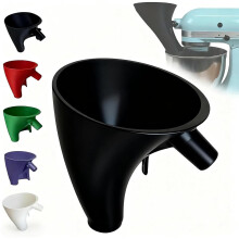 Funnel Attachment for KitchenAid Mixer Mess Dry and Wet Pouring, Dishwasher Safe, Black
