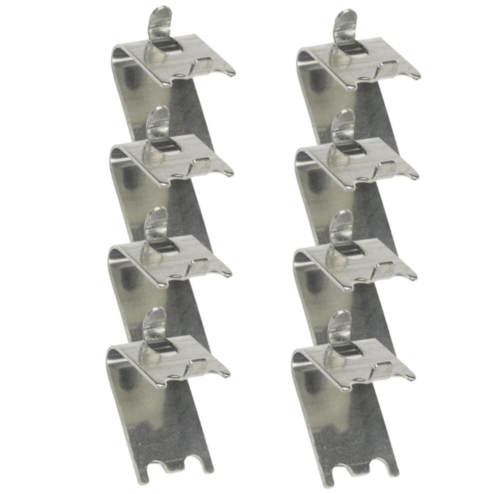 8Pcs Stainless Steel Refrigerator Shelf Clips For Secure Shelf Positioning And Quick Installation 9070919737350