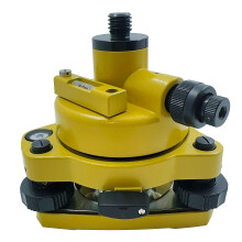 Total Station Tribrach with Optical Plummet and 360 Rotatable Adapter, 5/8'x11 Thread, Yellow