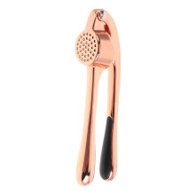 Garlic Press and Mincer with Ergonomic Grip, Durable Zinc Alloy Garlic Crusher and Ginger Squeezer, Rose Gold