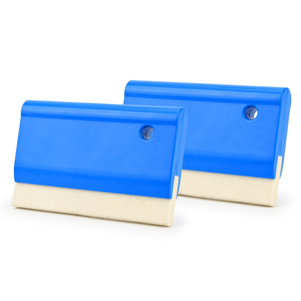 Window Tint Squeegee Set, 2Pcs Soft Wool Felt Vinyl Wrap Squeegee For Scratch Film Installation 9053599011774