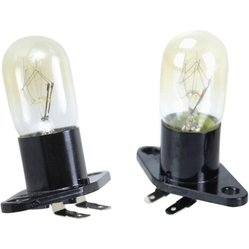 Microwave Oven LED Bulb 2Pin 230V 20W Energy Saving  Temp Replacement, 2 Pack