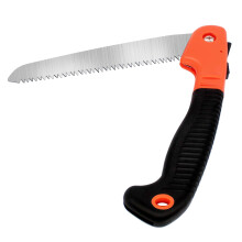 Folding Hand Saw 7.5 Inch Carbon Steel Pruning Saw with NonSlip Grip for Camping and Gardening