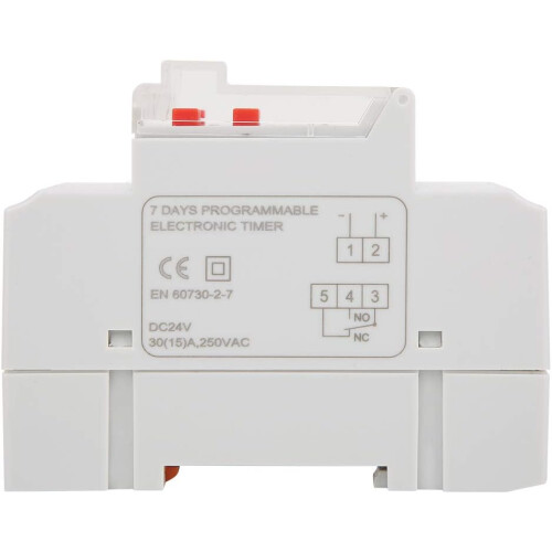DC 24V 30A LCD Digital Programmable Timer Switch Weekly On Off Control for Lights and Appliances 2