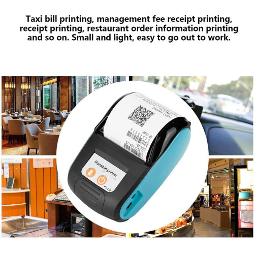 Bluetooth Thermal Receipt Printer 203DPI Speed Printing for Android iOS with 1500mAh Battery 1