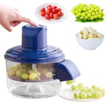 Electric Garlic and Grape Peeler with Speed Motor, OneClick Operation, Stainless Steel, Blue