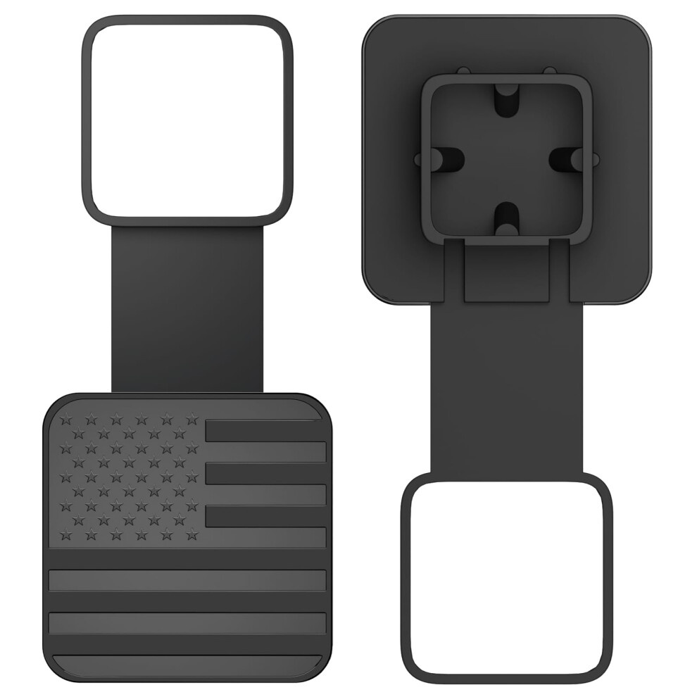 2 Inch American Flag Trailer Hitch Cover, Metal Weatherresistant Plug For Class 3 4 5 Receivers 9053599012986
