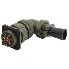 MS5015 16 Pin Military Circular Connector MS3108A 245S Aviation Plug Right Angle Durable Design