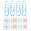 100pcs Zebra Pattern Paper Clips and Small Binder Clips for Office School Document Organization 1