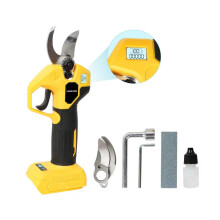 Cordless Pruning Shears Compatible with DeWalt 20V Battery, Brushless SK5 Steel Blade Branch Trimmer with LCD Display