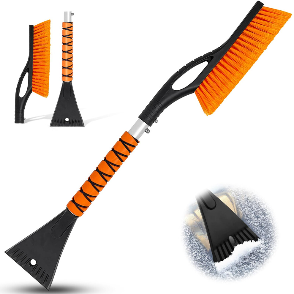 27 Inch Heavy Duty Snow Brush And Ice Scraper For Car Windshield With Ergonomic Foam Grip 9113335551176