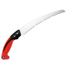 11 Inch Curved Blade Pruning Saw with Ergonomic Grip for Fast Tree Branch and Wood Cutting