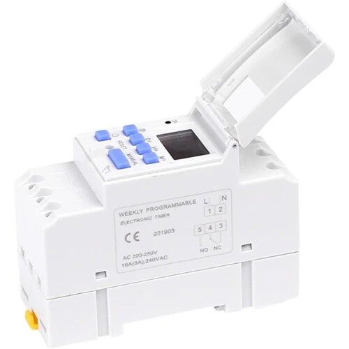 Digital Weekly Programmable Timer Switch 30A LCD 7 Day Heavy Duty Power Relay AC 220V240V 1