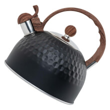 Whistling Tea Kettle Stainless Steel Hammered Texture for Gas and Induction with Safety Whistle