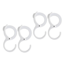 Adjustable ABS Wall Hooks 4pcs Heavy Duty Garden Hanging Hooks for Kitchen Bathroom Storage