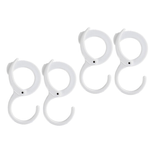 Adjustable ABS Wall Hooks 4pcs Heavy Duty Garden Hanging Hooks for Kitchen Bathroom Storage
