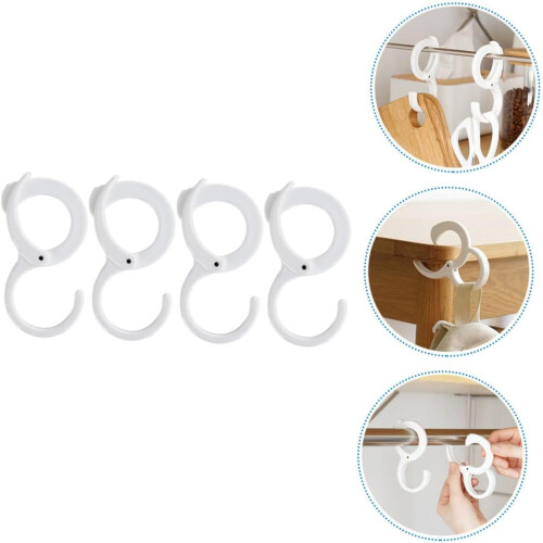 Adjustable ABS Wall Hooks 4pcs Heavy Duty Garden Hanging Hooks for Kitchen Bathroom Storage 1